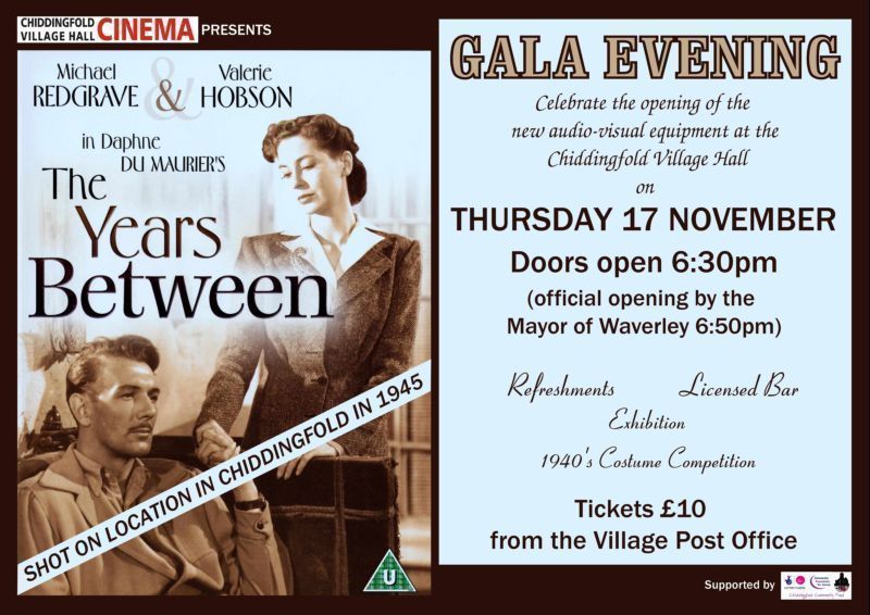 double poster, The Years Between / Gala Evening